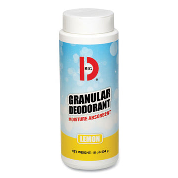 Big D Industries Granular Deodorant, Lemon, 16 Oz, Shaker Can, 12-carton freeshipping - TVN Wholesale
